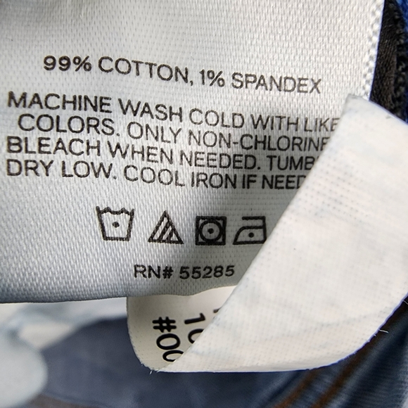 Express Jeans Womens 12S Modern Straight Super High Rise Distressed Blue (32x27) - Picture 14 of 14